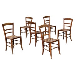 set of six french charming chairs