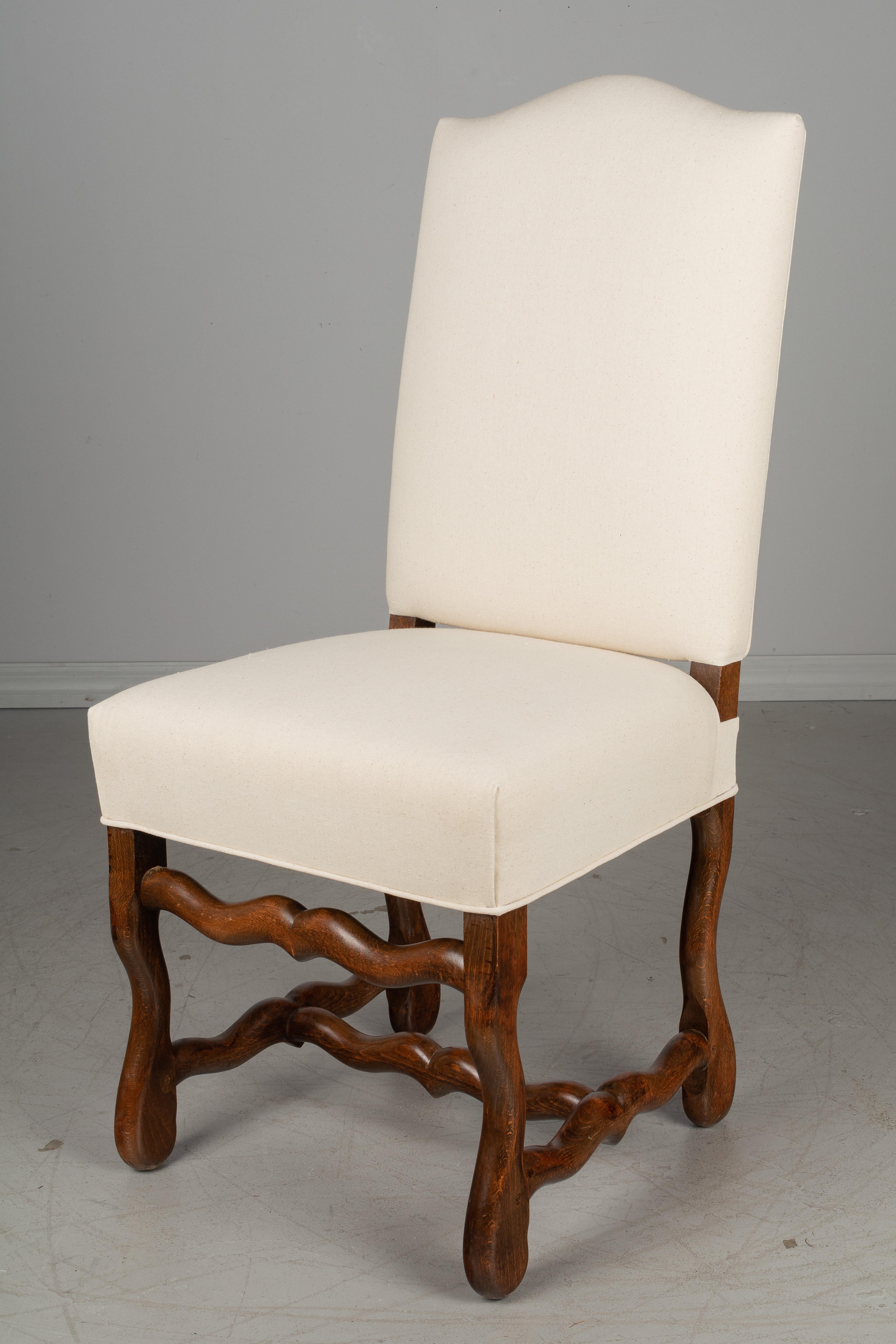 Hand-Crafted Set of Six French Dining Chairs
