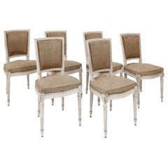 Set of Six French Dining Chairs