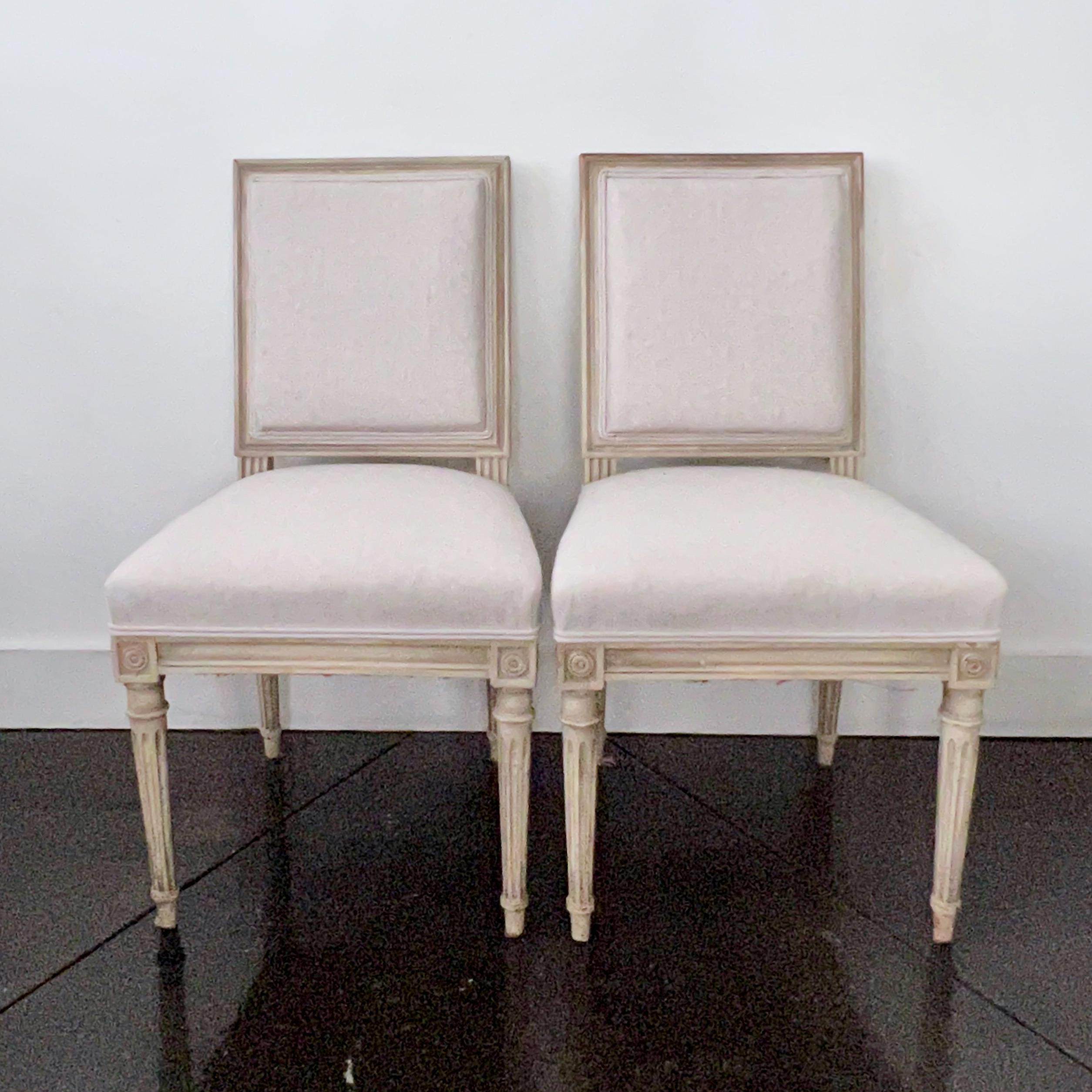 Set of Six French Louis XVI Style Chairs 1