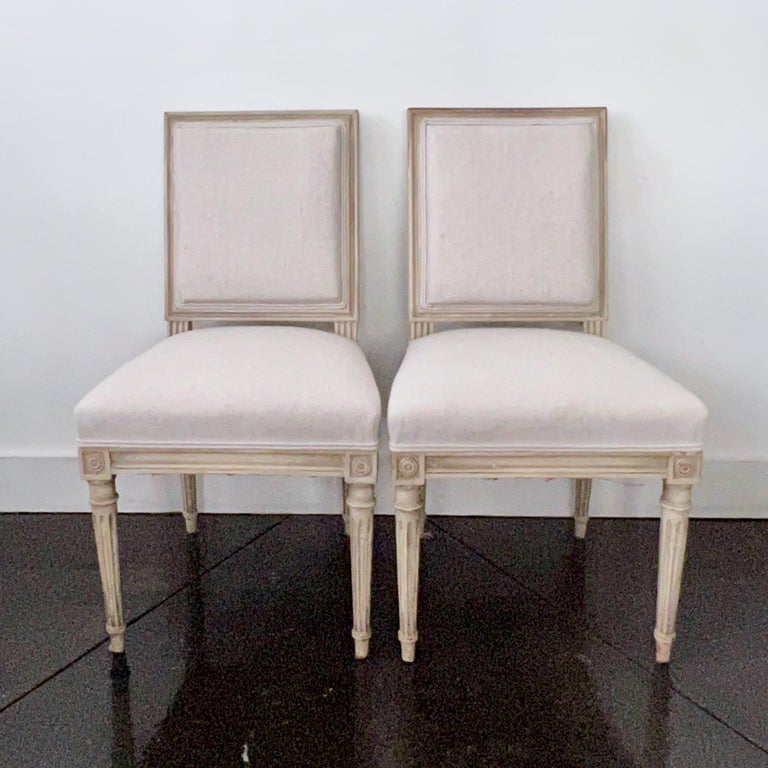 Set of Six French Louis XVI Style Chairs For Sale at 1stDibs