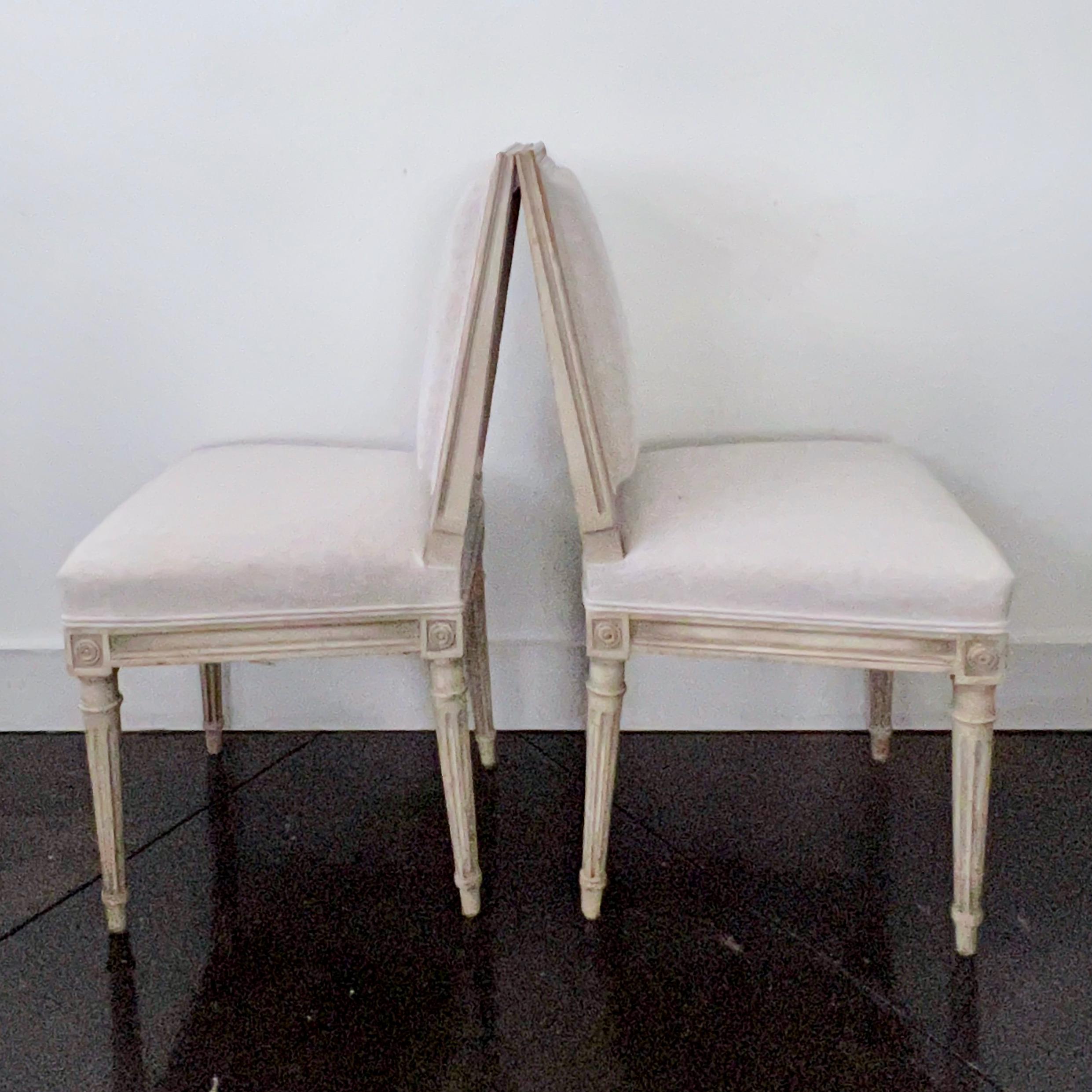 Set of Six French Louis XVI Style Chairs 2