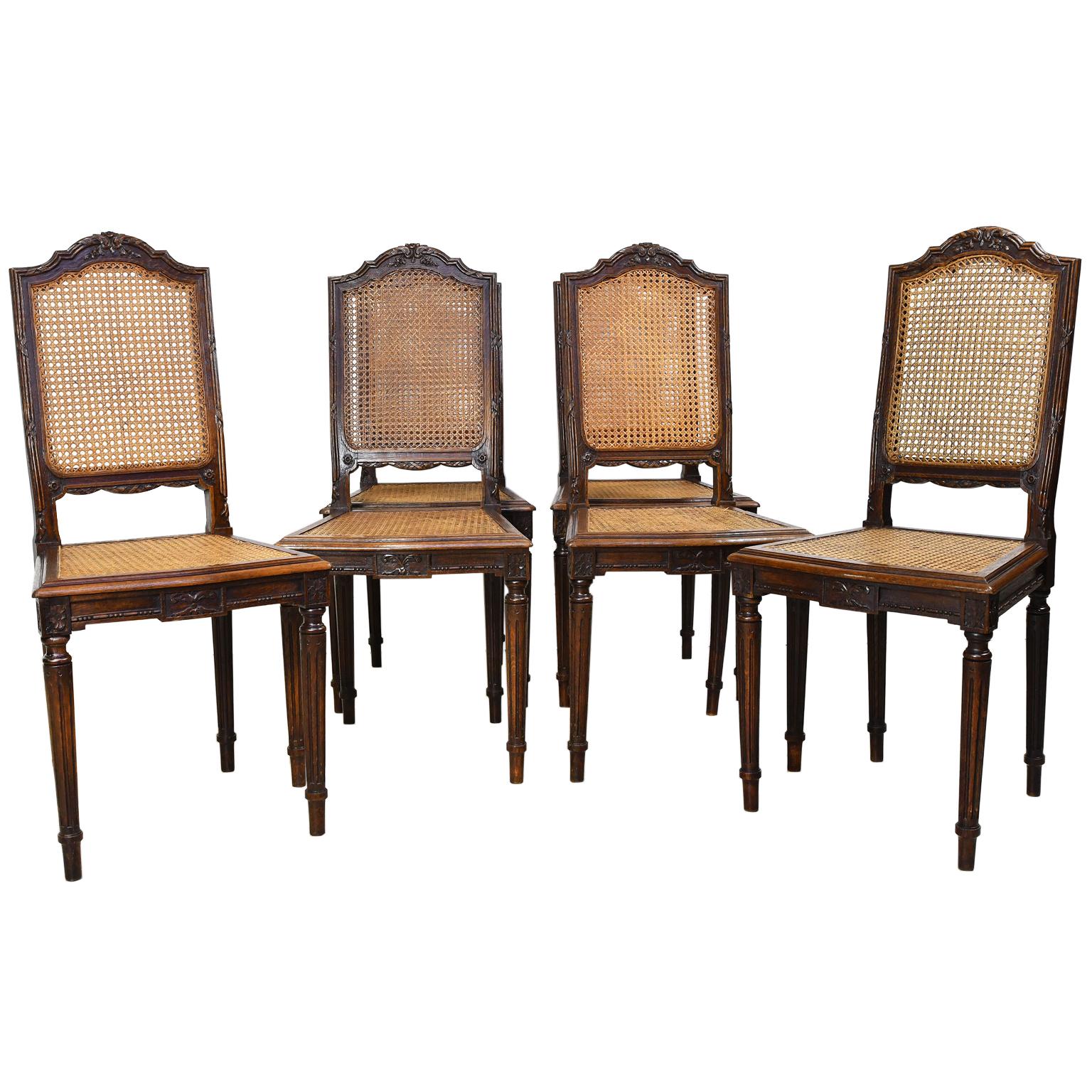 antique woven chairs