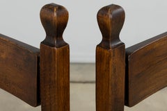 Sechs Esszimmerstühle aus Eichenholz im französischen Stil, Mitte des 20.