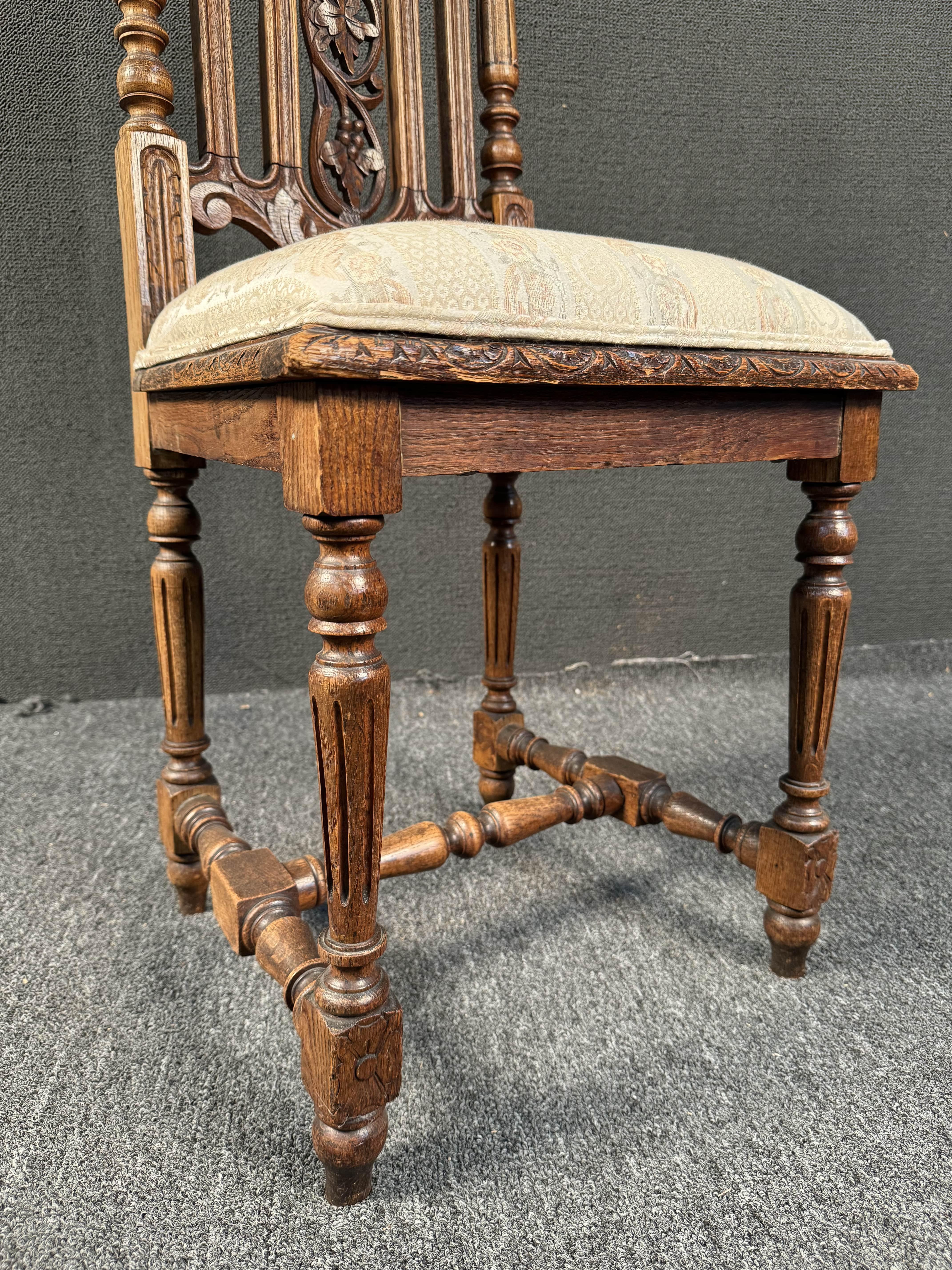 Set of Six French Renaissance Dining Chairs For Sale 5