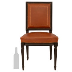 Set Of Six French Turn Of The Century Louis XVI St. Fruitwood Side Chairs