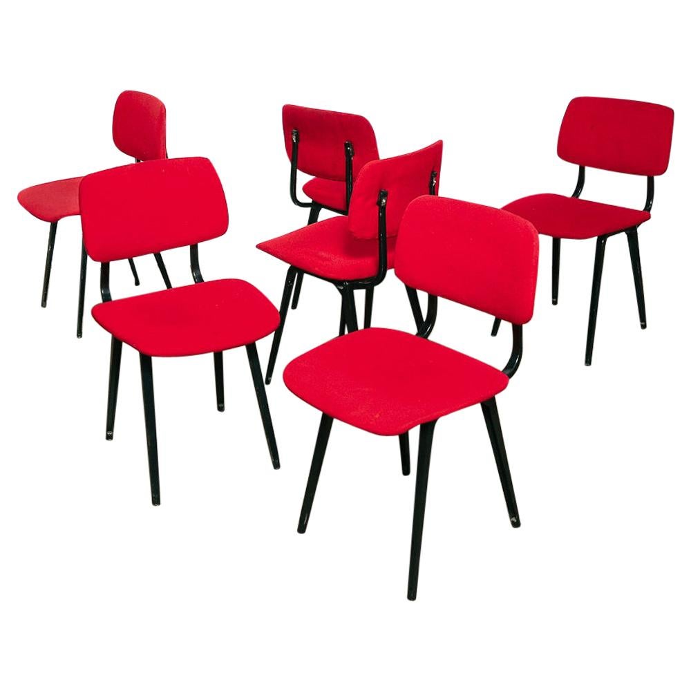 Set of Six Friso Kramer 'Revolt' Dining Chairs