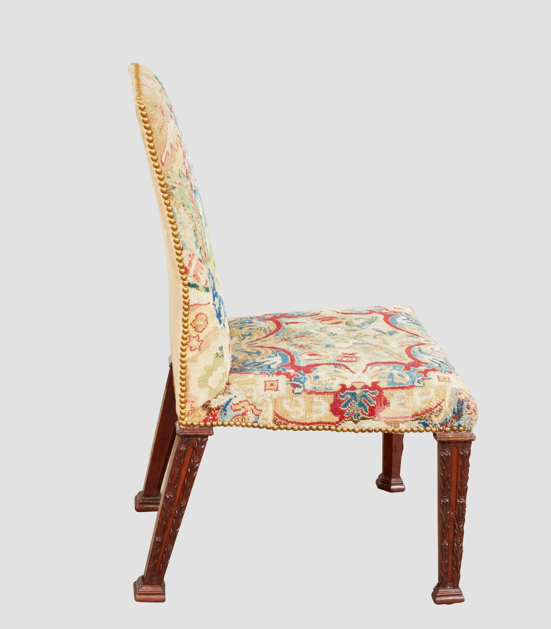 Set di sei sedie da aguglieria di Giorgio II in vendita 5