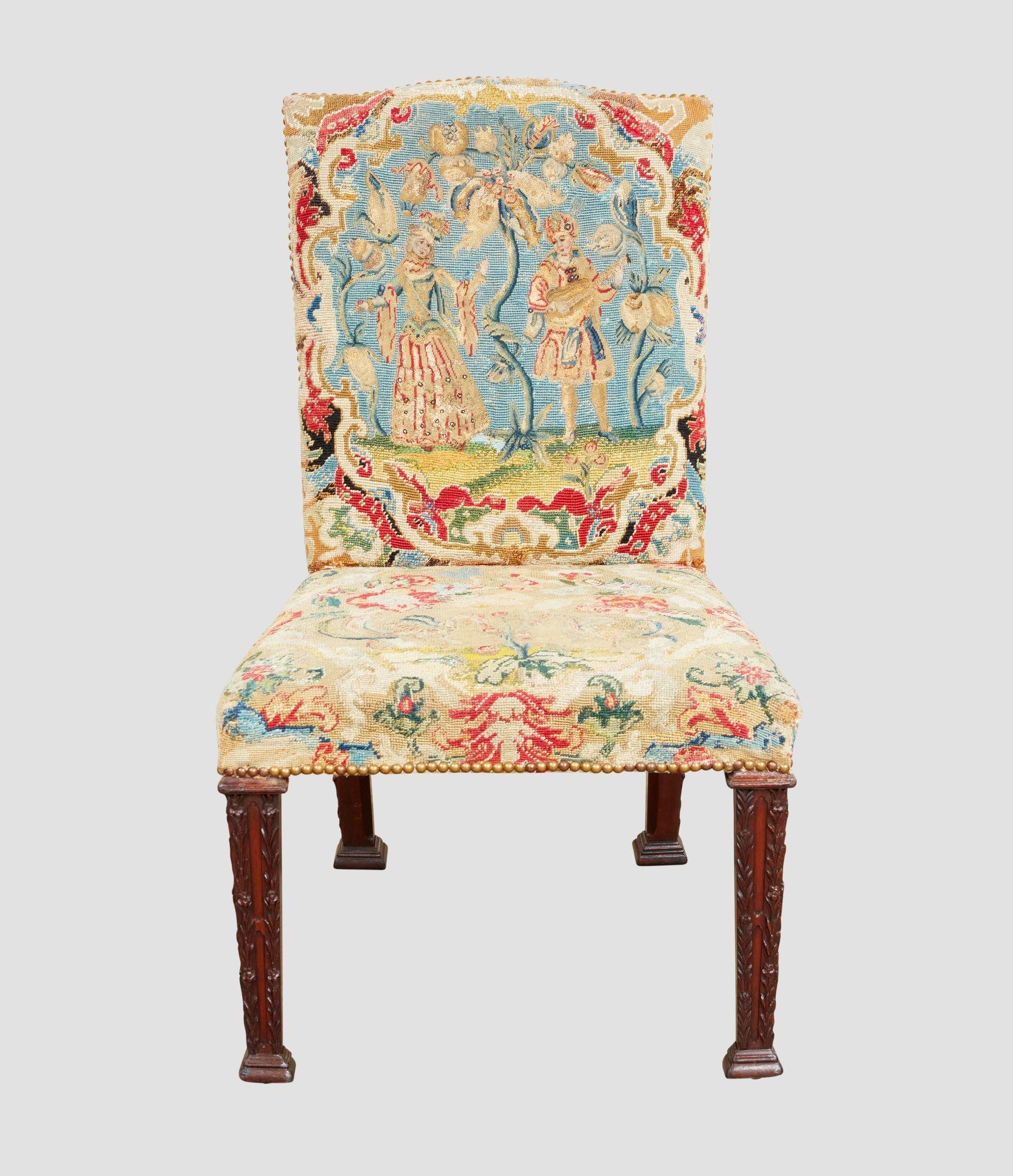 Set di sei sedie da aguglieria di Giorgio II in vendita 1