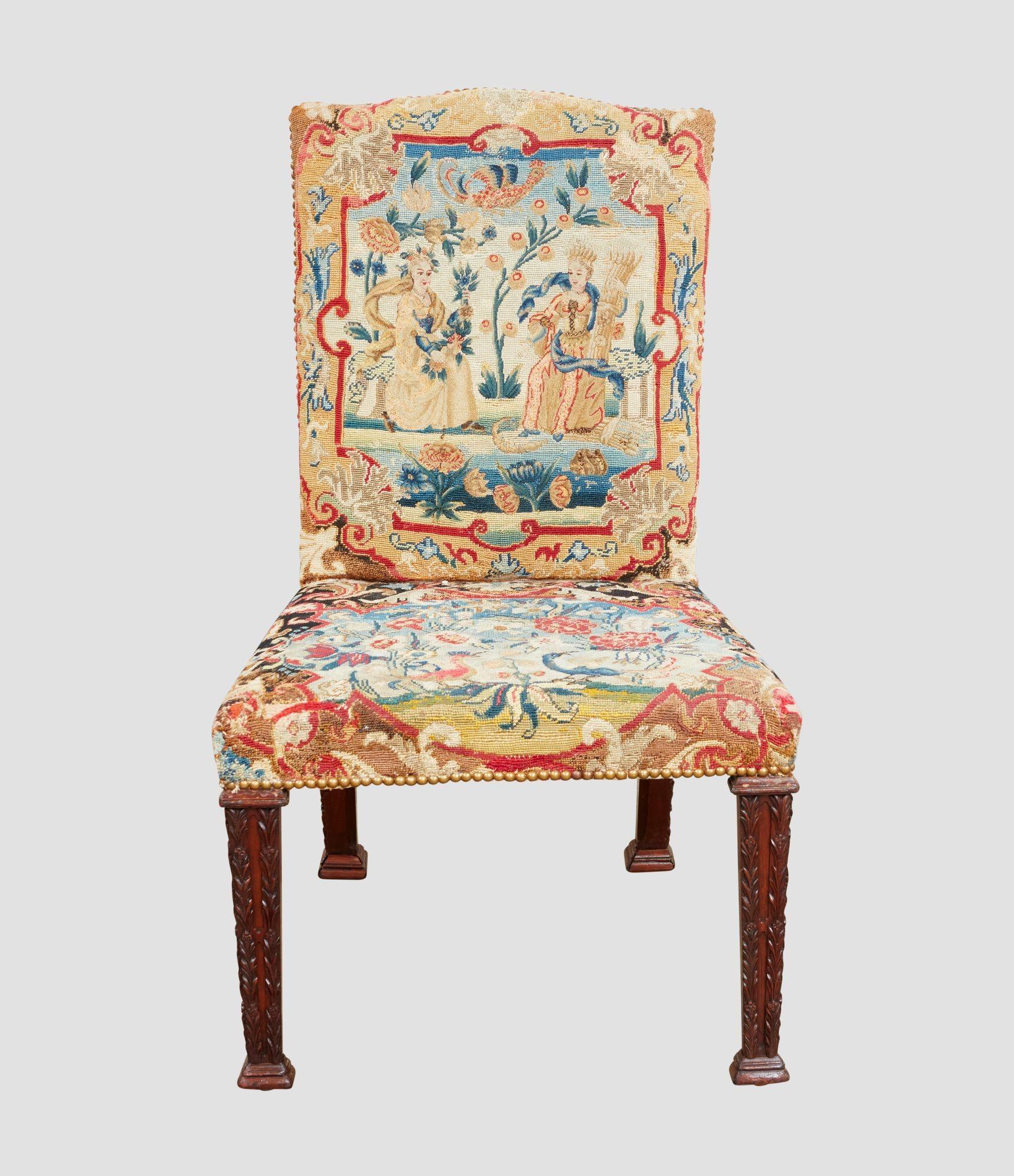 Set di sei sedie da aguglieria di Giorgio II in vendita 3