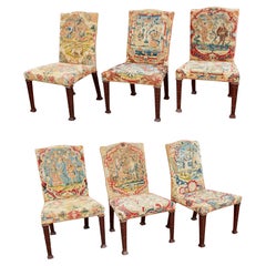 Conjunto de seis sillas de aguja Jorge II