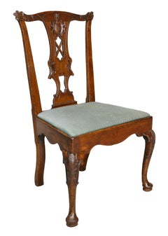 Set of Six George II Walnut Dining Chairs