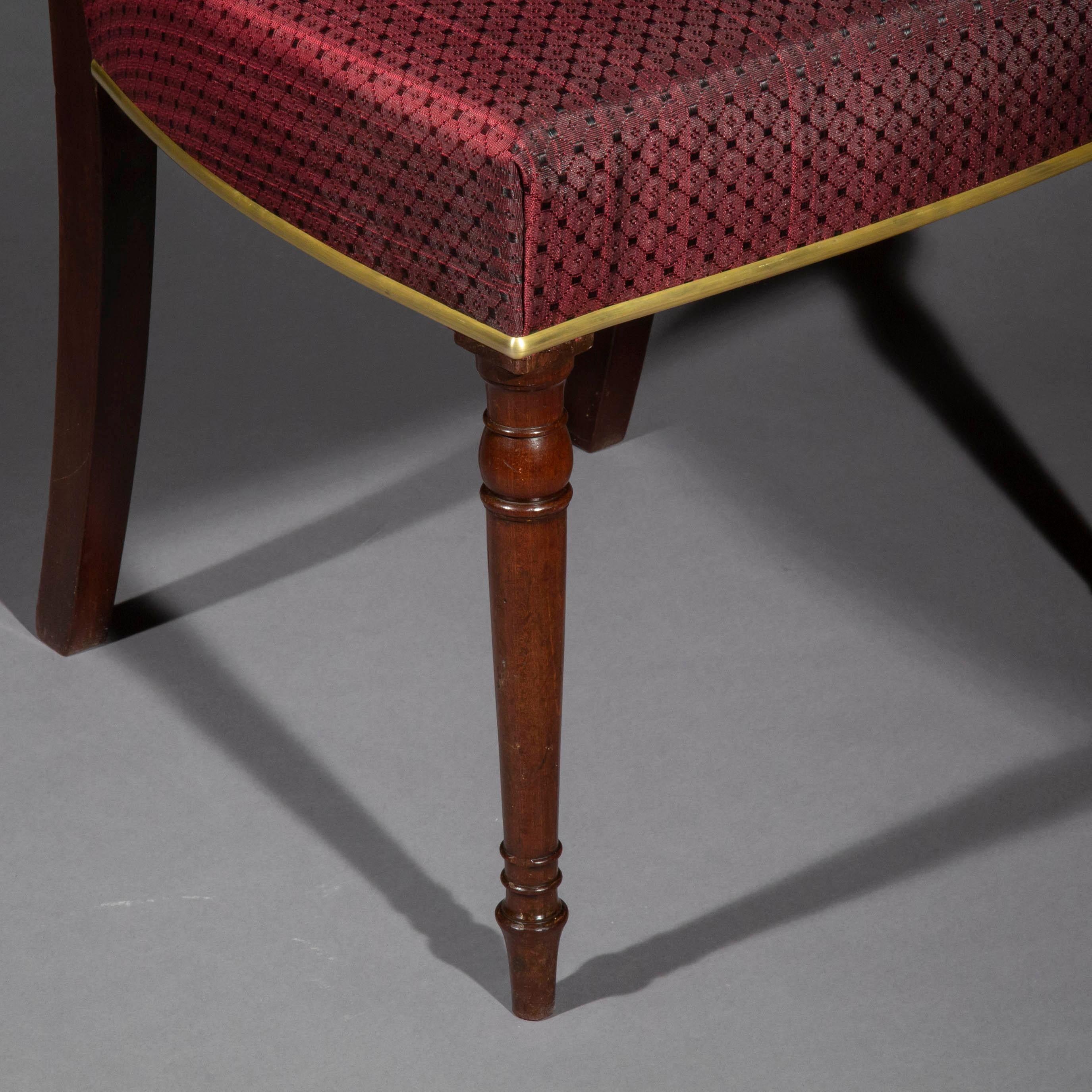 Hand-Crafted Set of Six George III Dining Chairs For Sale