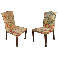Set Of Six George III Mahogany And Needlepoint Side Chairs