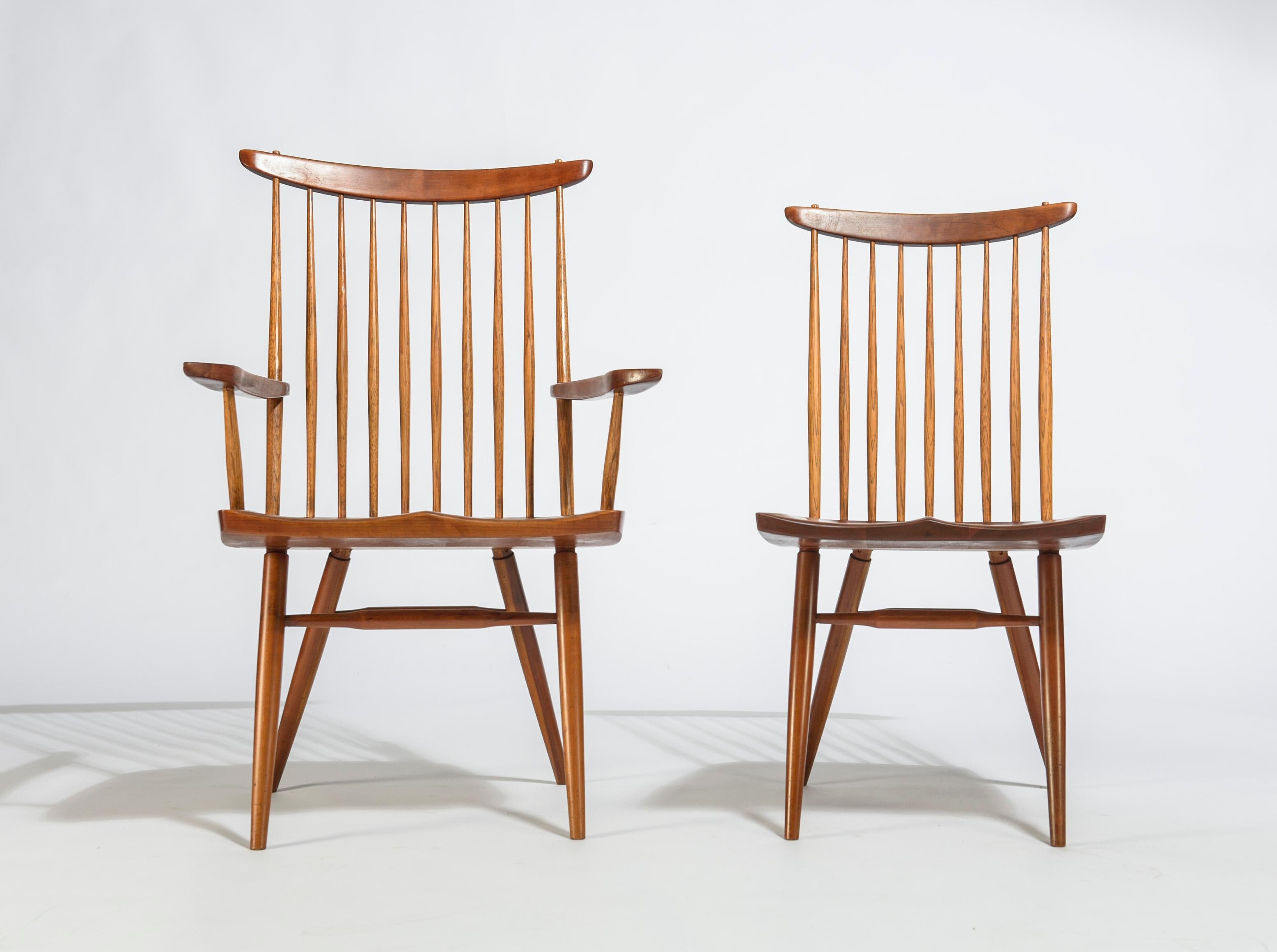 Mid-Century Modern Set of Six George Nakashima Dining Chairs