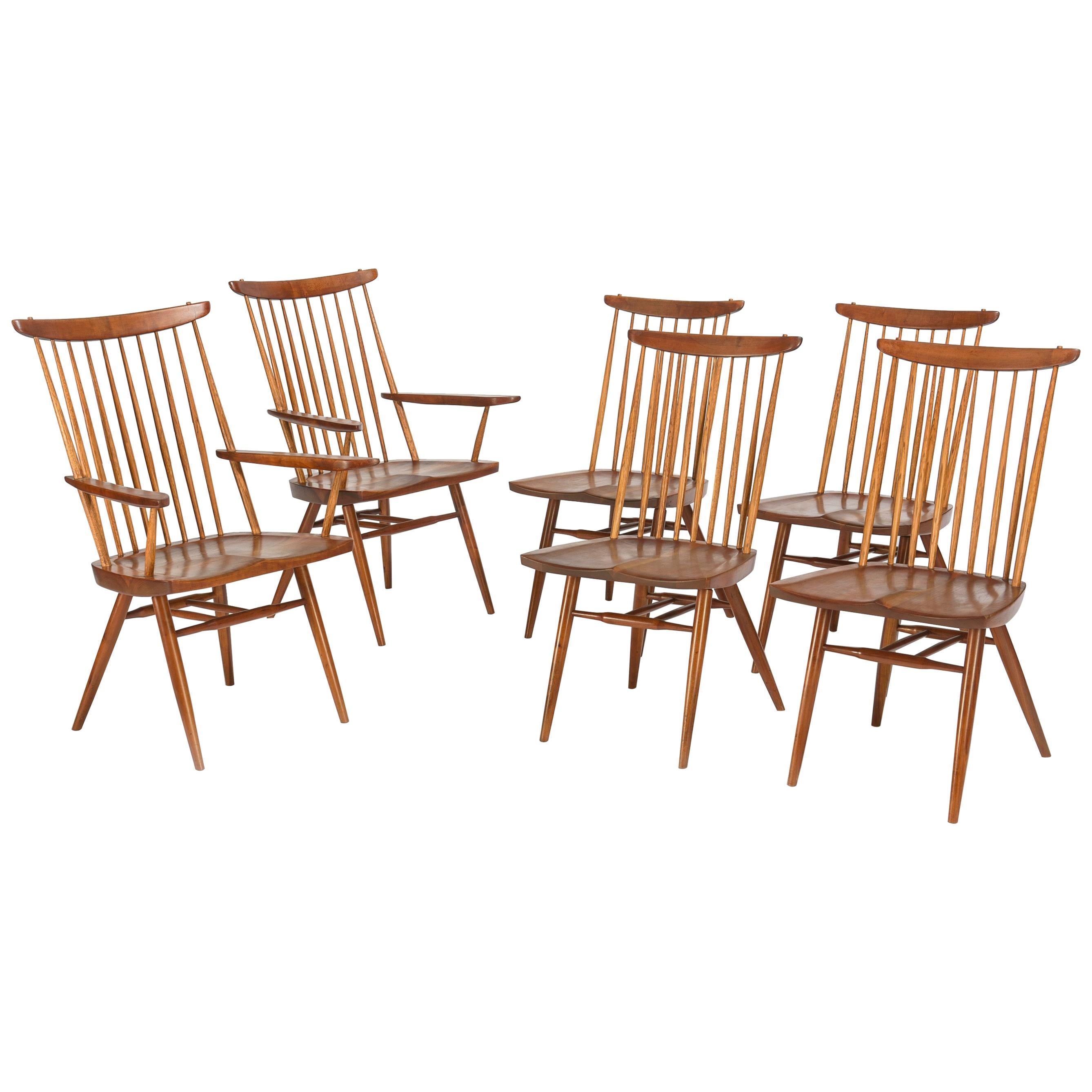 Set of Six George Nakashima Dining Chairs