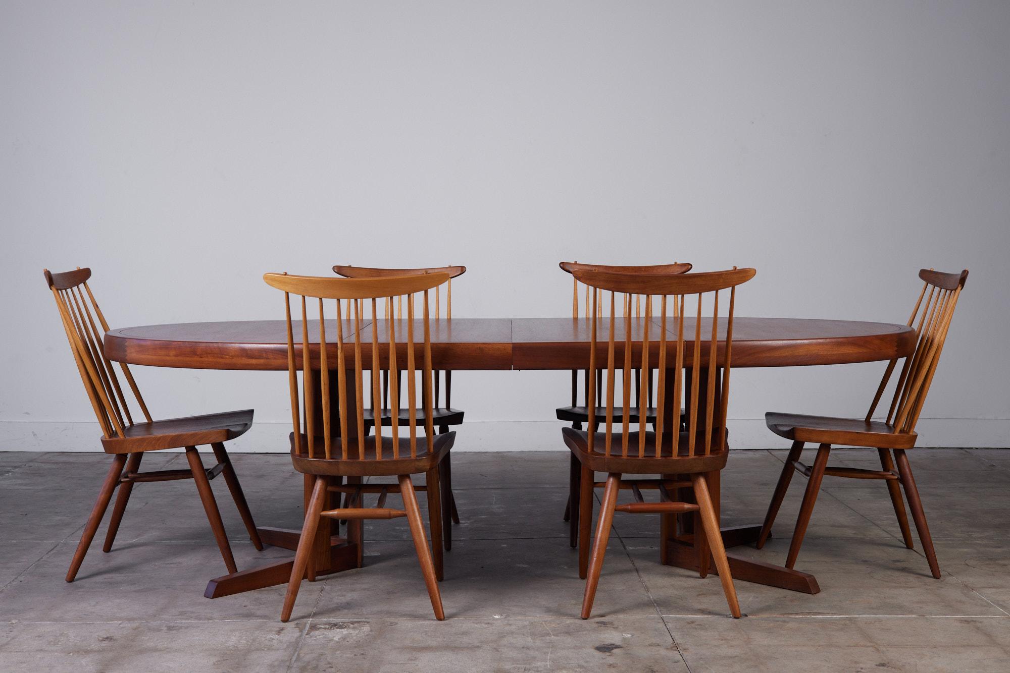 Set of Six George Nakashima Dining Chairs for Widdicomb 12