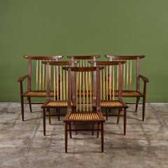 Set of Six George Nakashima Dining Chairs for Widdicomb