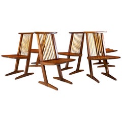 Set of Six George Nalkashima "Conoid" Dining Chairs, 1965