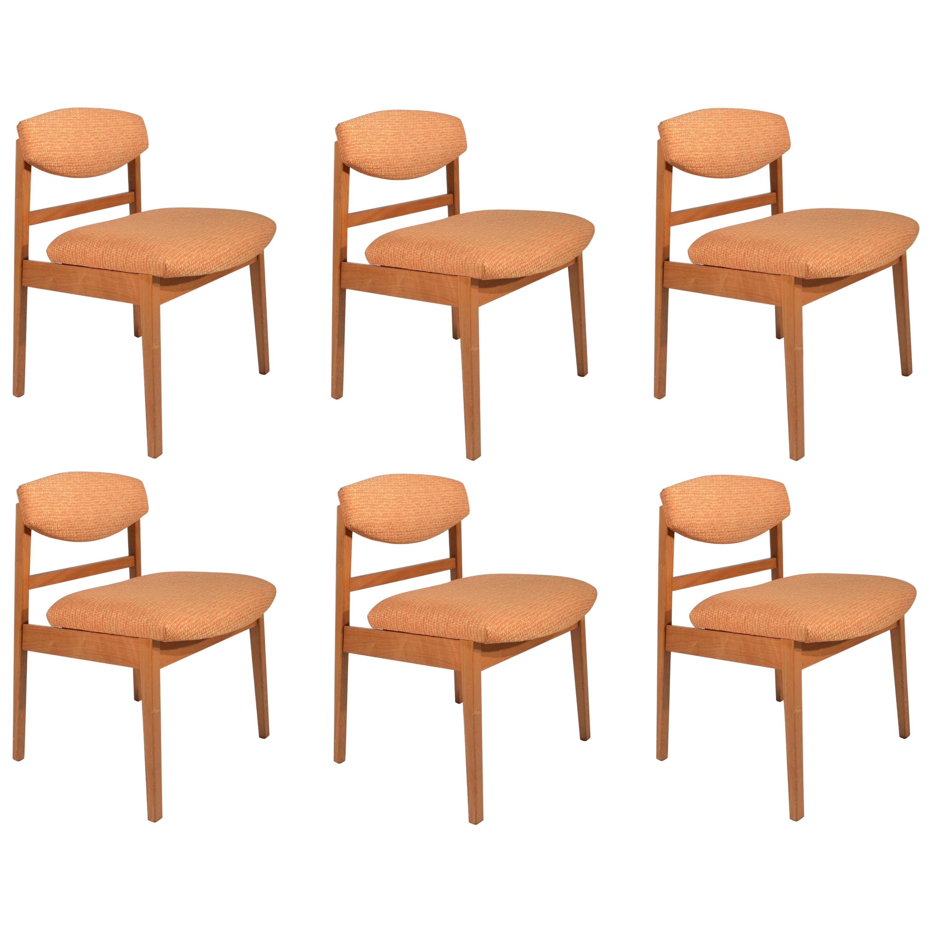 Ensemble de six chaises de salle à manger en noyer George Nelson pour Herman Miller