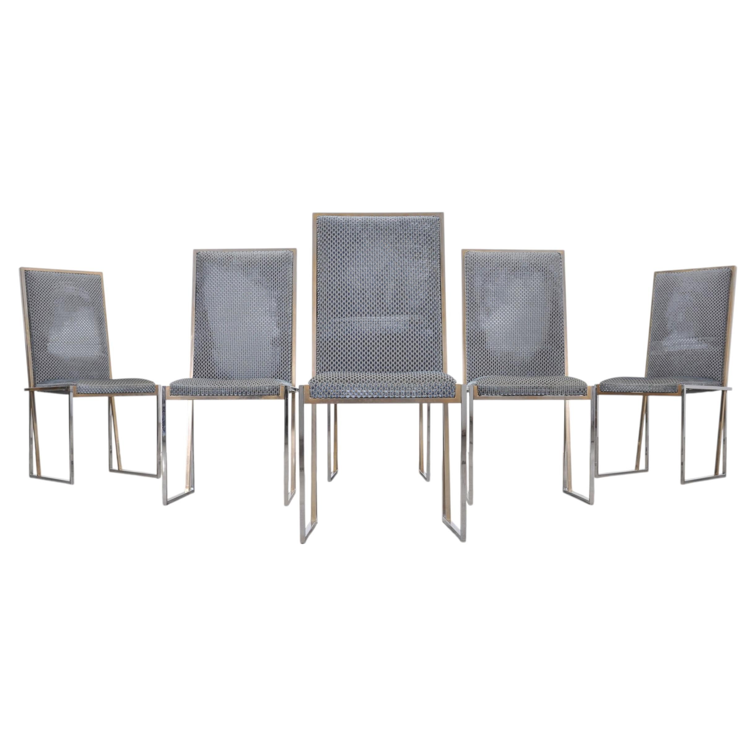 Set of Six Giacomo Sinopoli Italian Modernist Dining Chairs For Sale