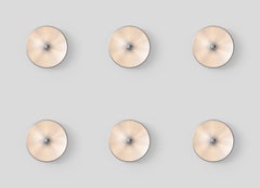 Set of Six Gino Sarfatti Wall Lamps Model 262 Satinated Aluminium