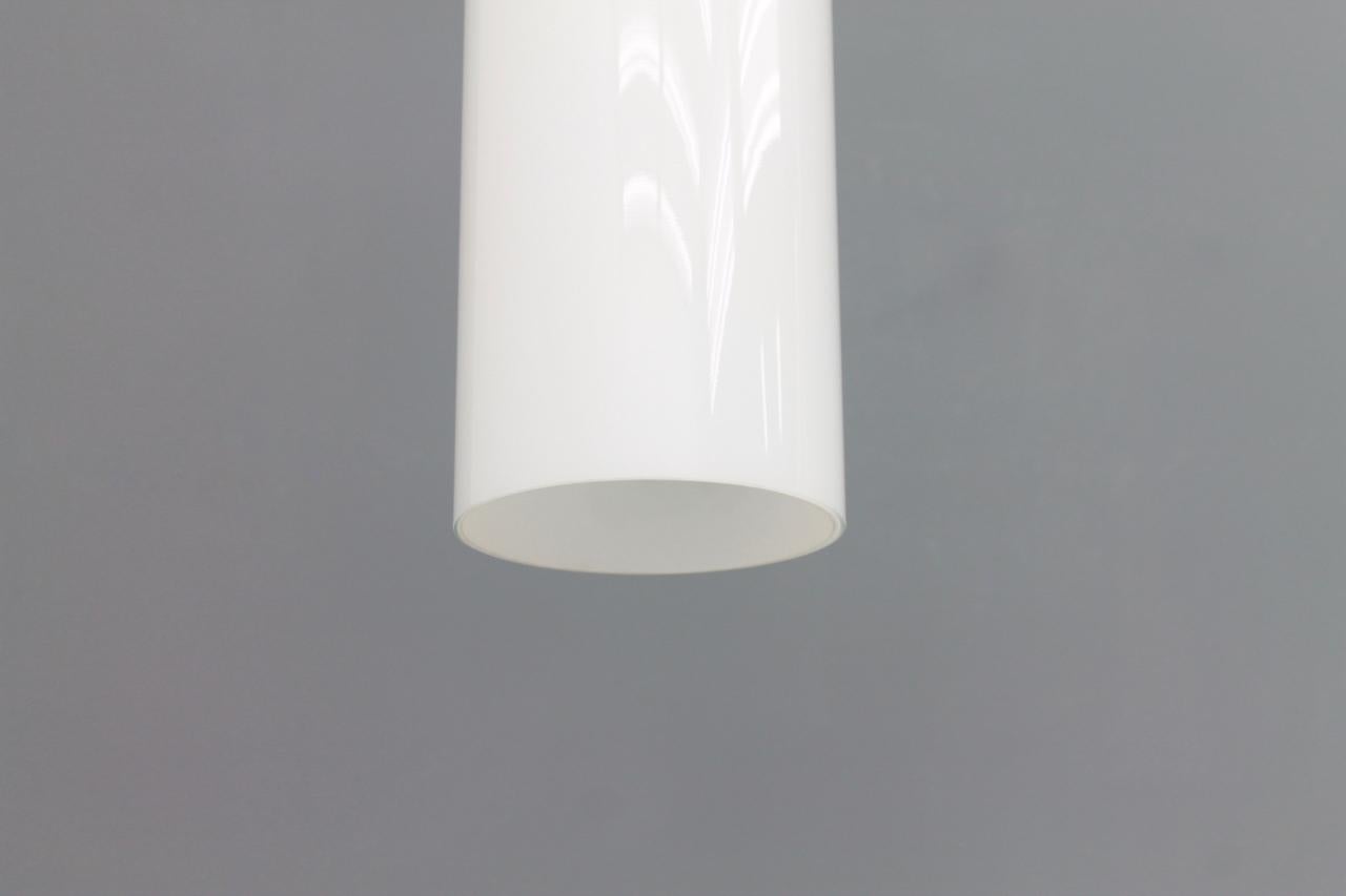 Modern Set of Six Glashütte Limburg Glass Pendants Lamps For Sale