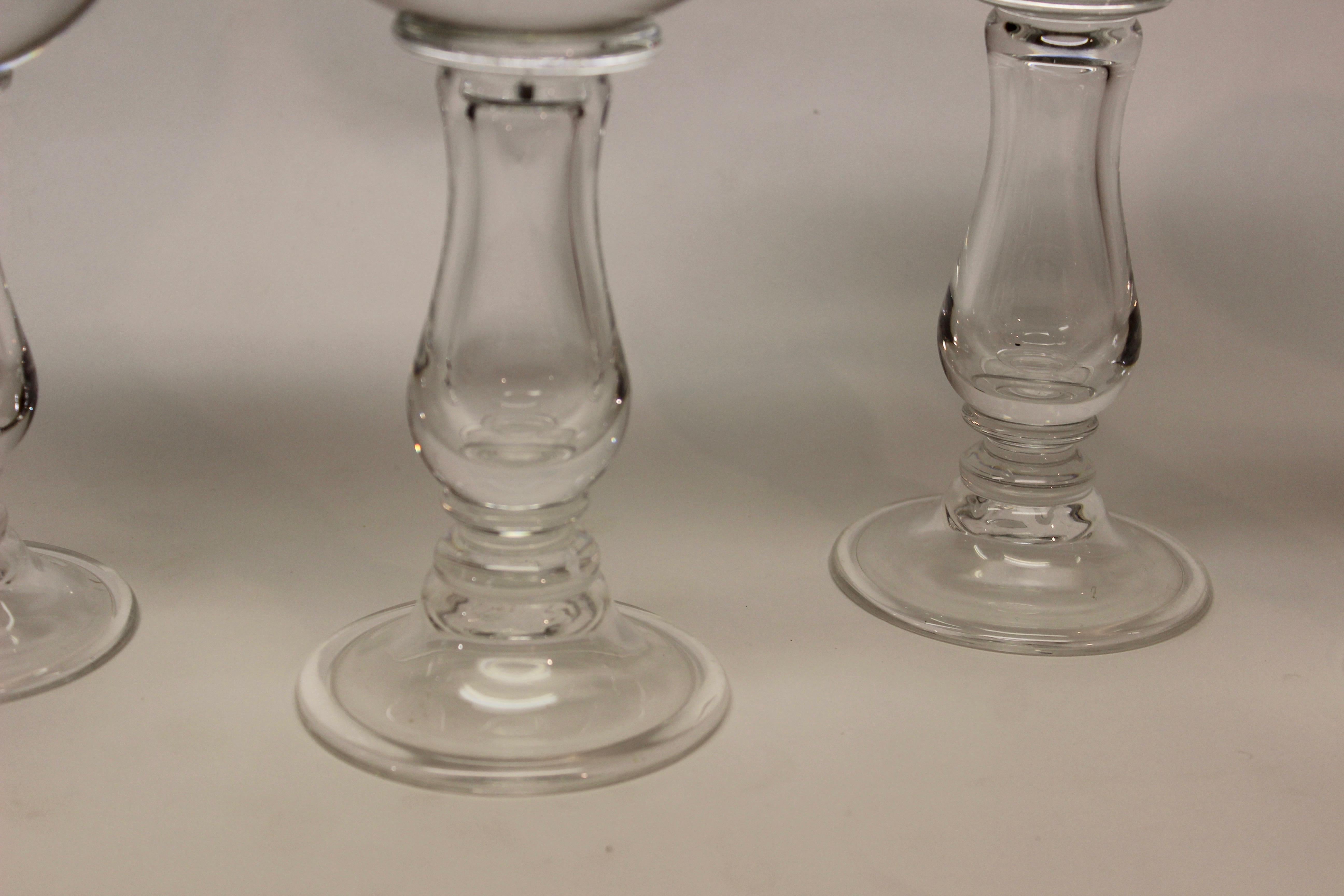 Set of Six Glass Models of Hat Stands In Excellent Condition In East Hampton, NY