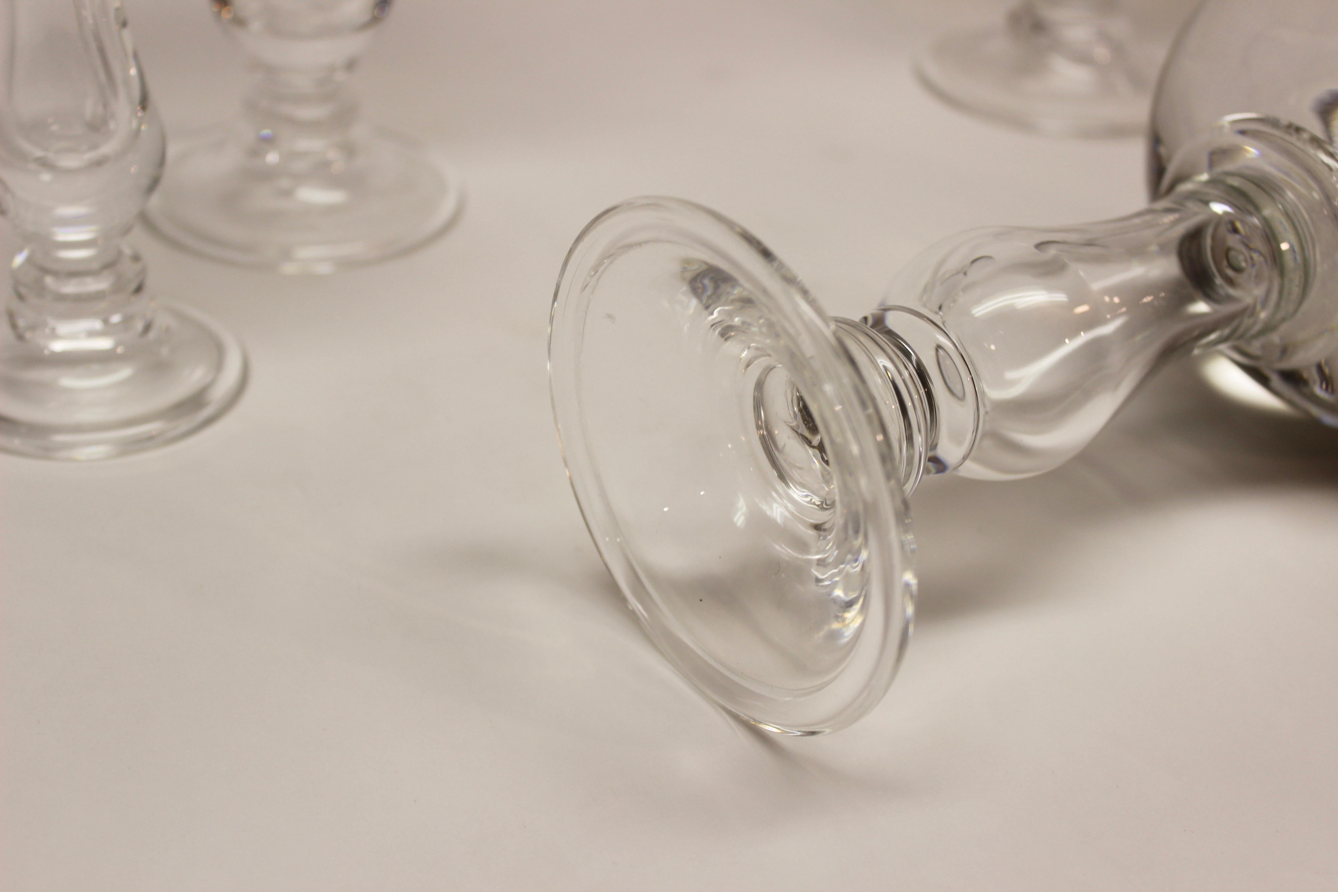 Set of Six Glass Models of Hat Stands 1