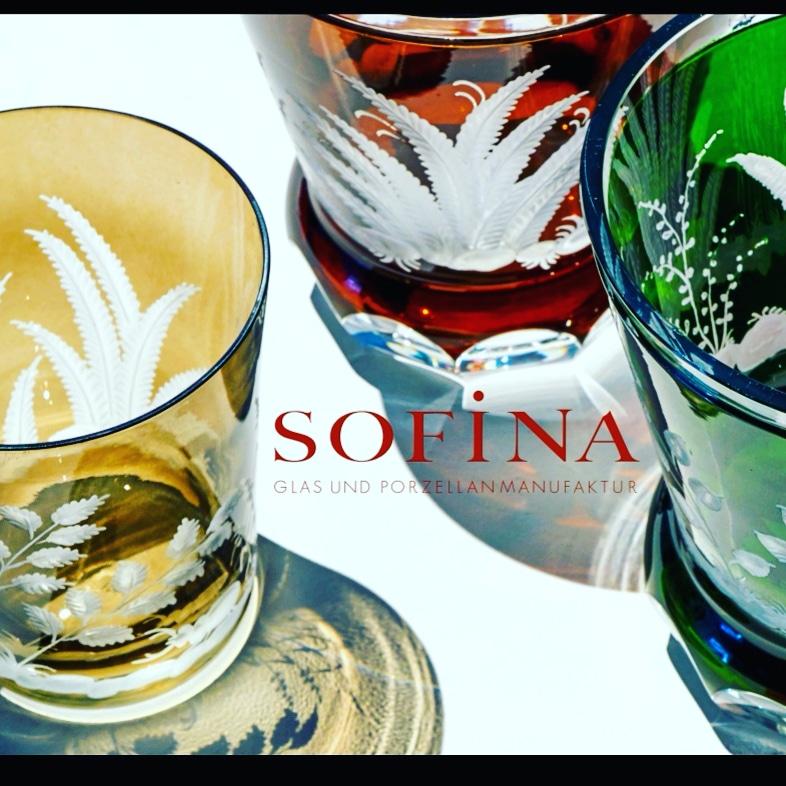 Ensemble de six gobelets en verre de style rustique  Fern Decor Sofina Kitzbuehel Kitzbühel en vente 2
