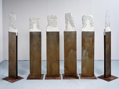Set di sei totem in granito, Tetsuo Harada (1949-2024)