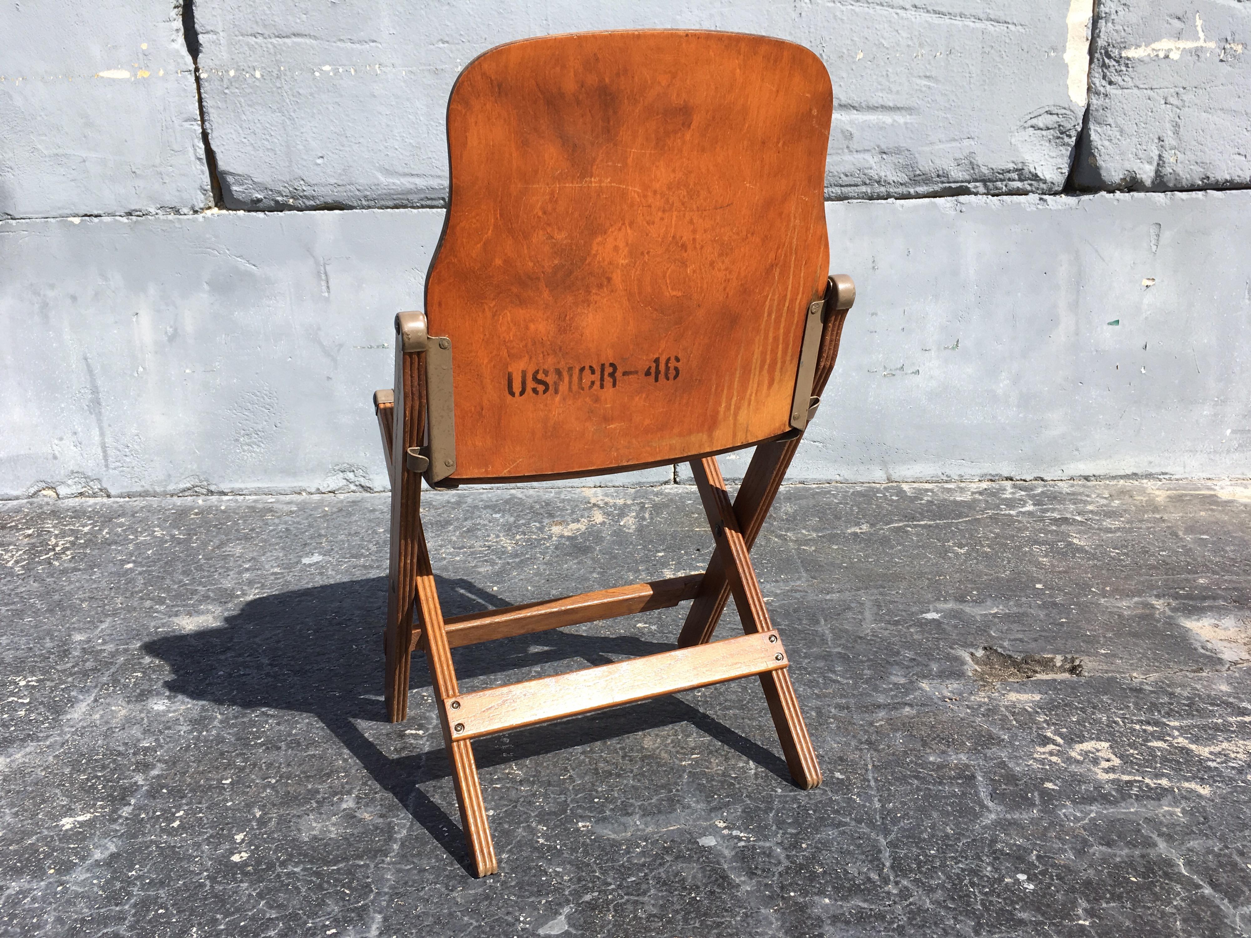 Set of Six Great Vintage Wood Folding Chairs 4