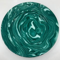 Set of Six Malachite Plates