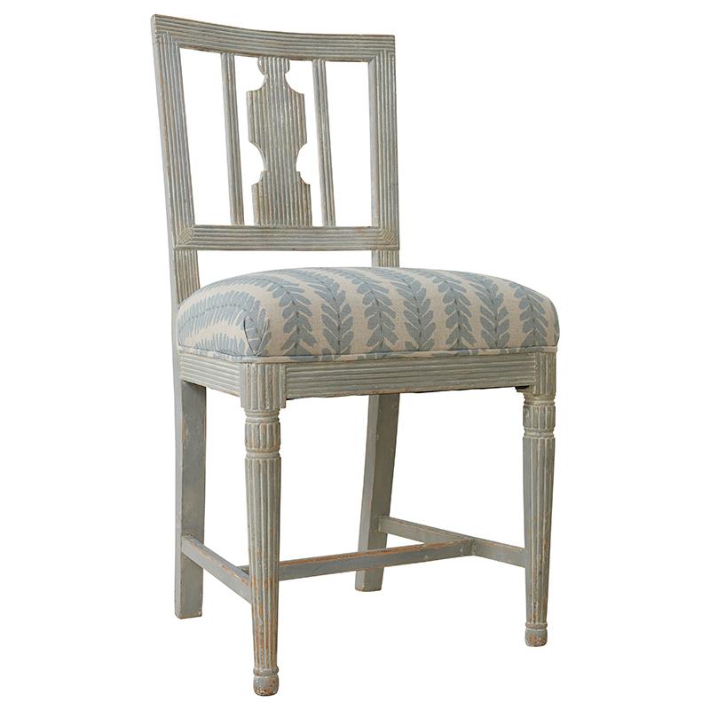 Swedish Set of Six Gustavian Chairs from Stockholm, Circa 1870