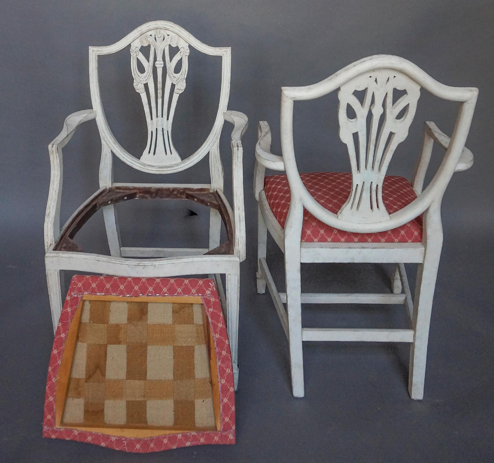 Early 20th Century Set of Six Gustavian Style Armchairs