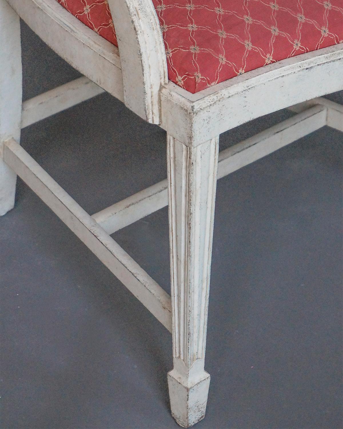 Set of Six Gustavian Style Armchairs 2