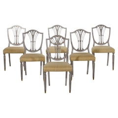Ensemble de six chaises de style gustavien, début du 20e siècle