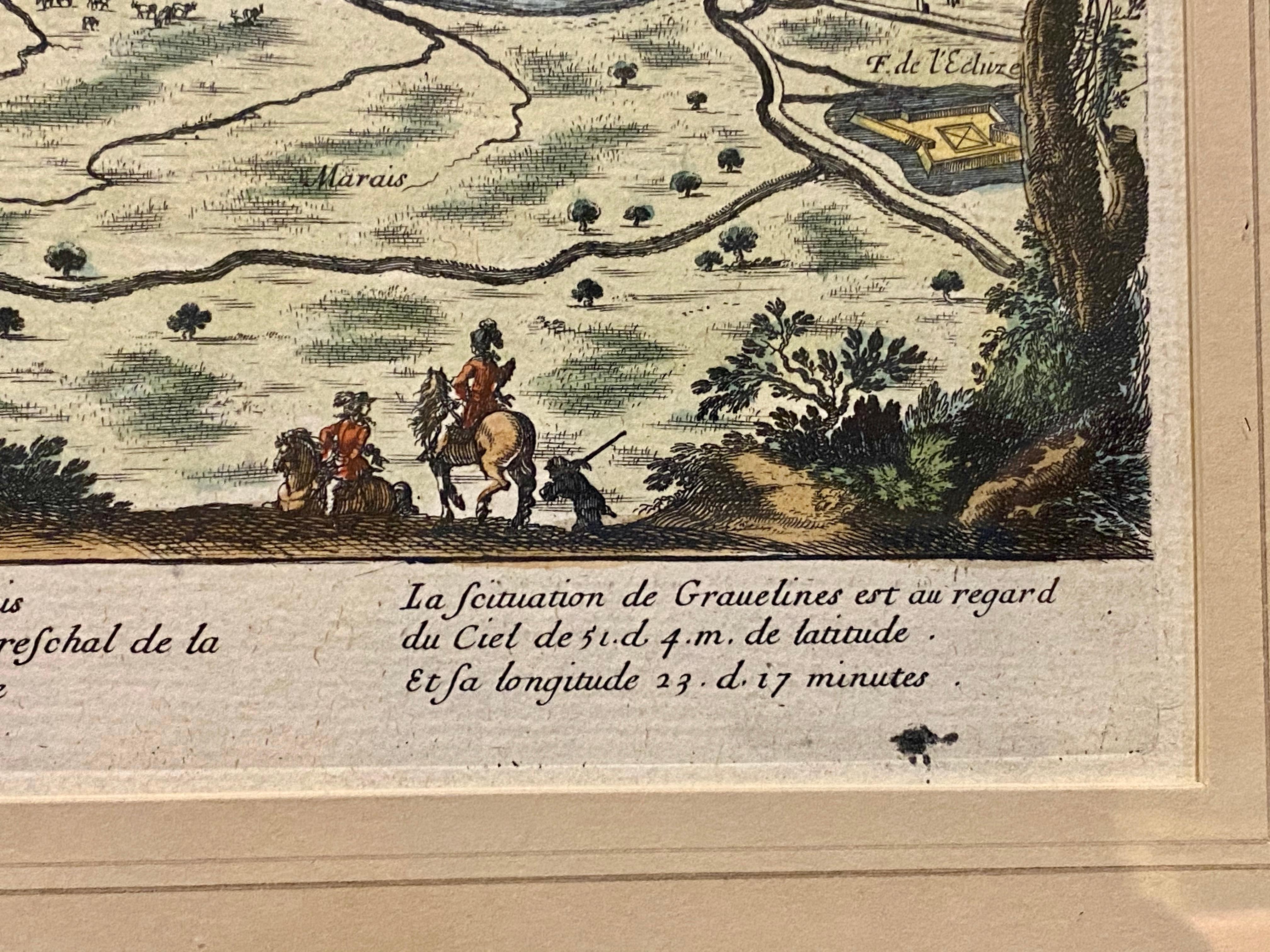 Set of Six Hand Colored Engravings of Northern France For Sale 4