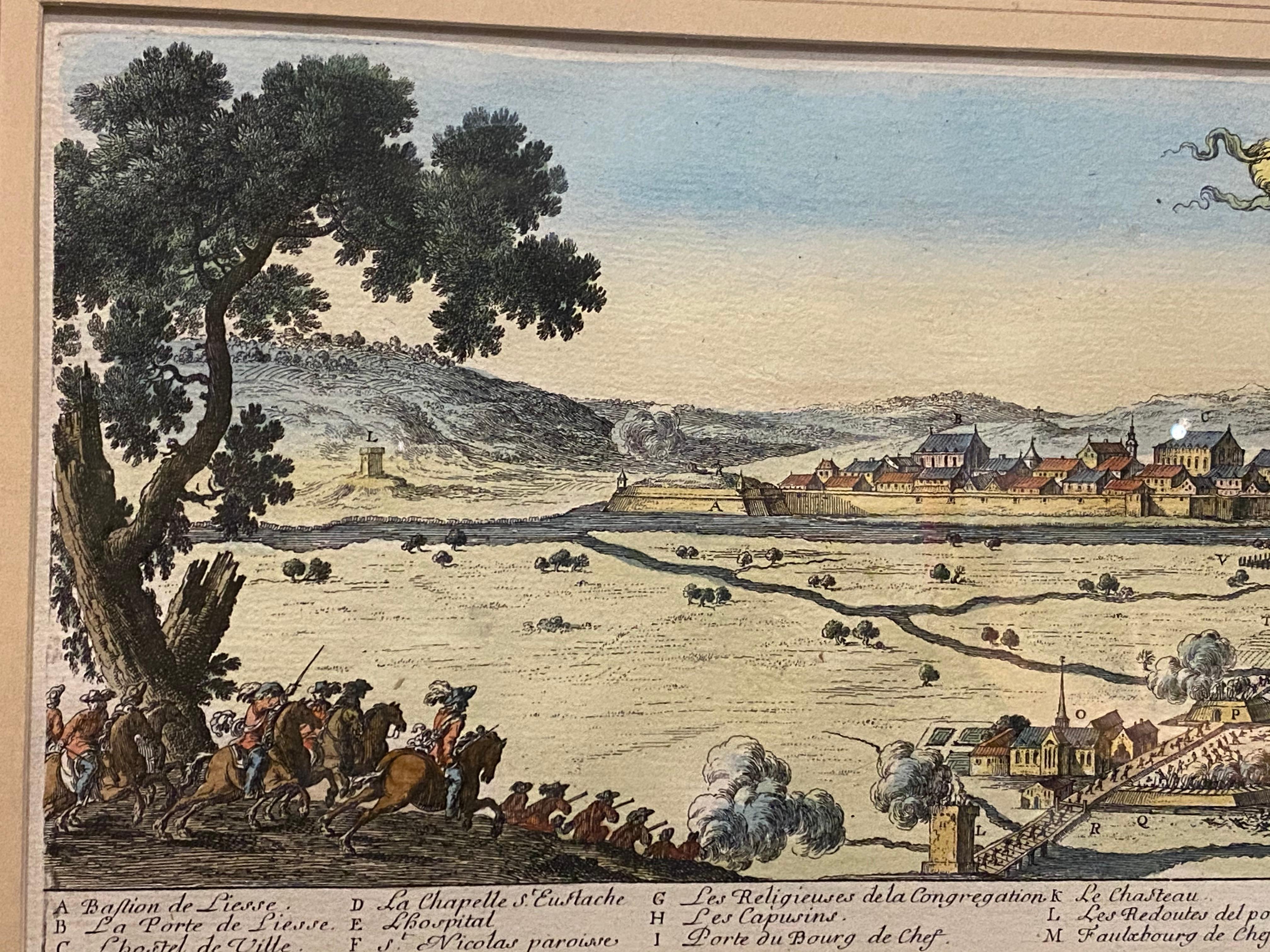Set of Six Hand Colored Engravings of Northern France For Sale 9