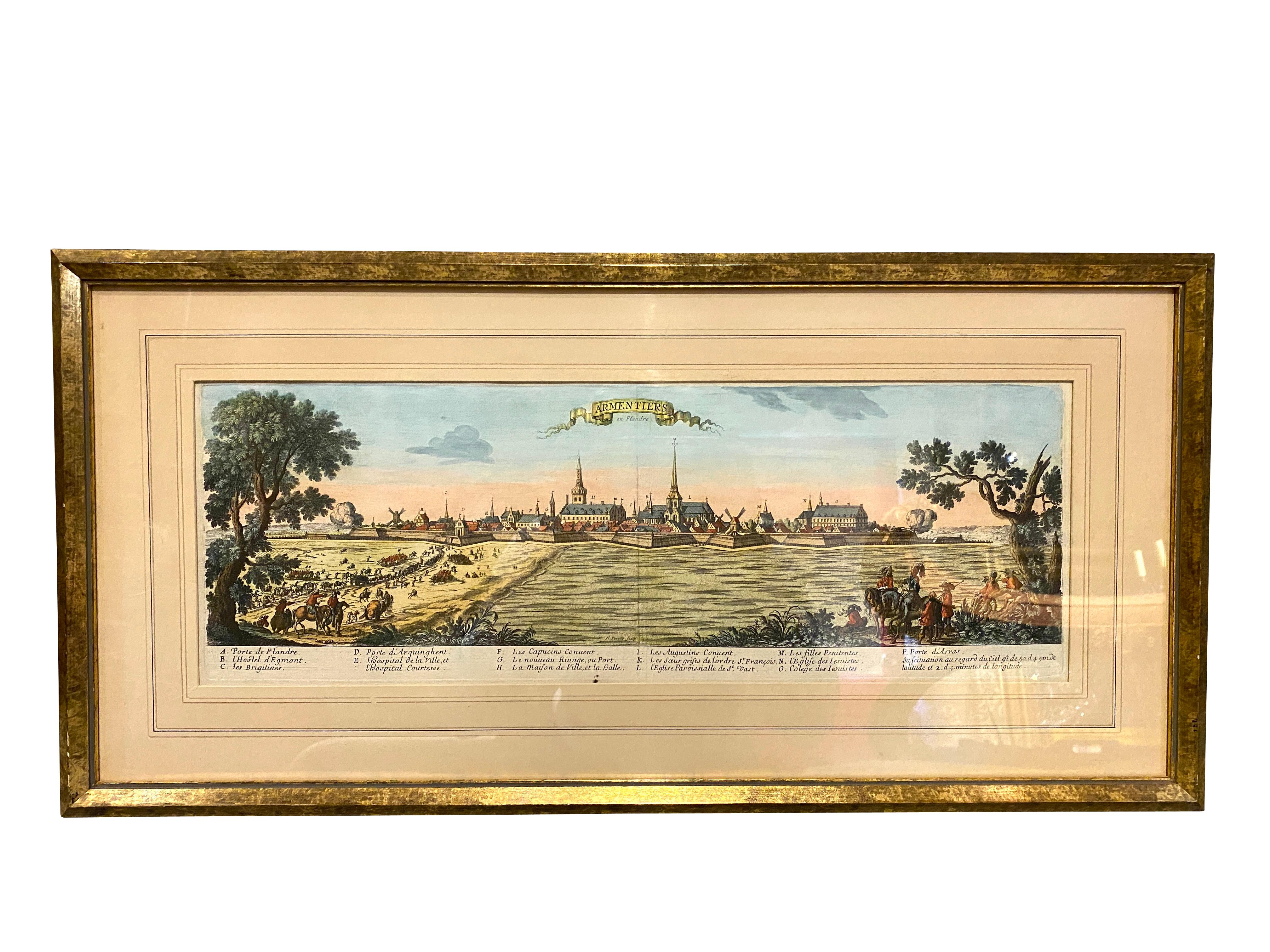 All featuring the communes of northern France including Rethel, Dunkirk, Mouzon, Gravelines etc. Framed and matted. By C.N. Cochin. Uninspected out of frames. Likely 19th century.