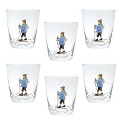 Set di sei bicchieri di cristallo dipinti a mano Sofina Boutique Kitzbühel