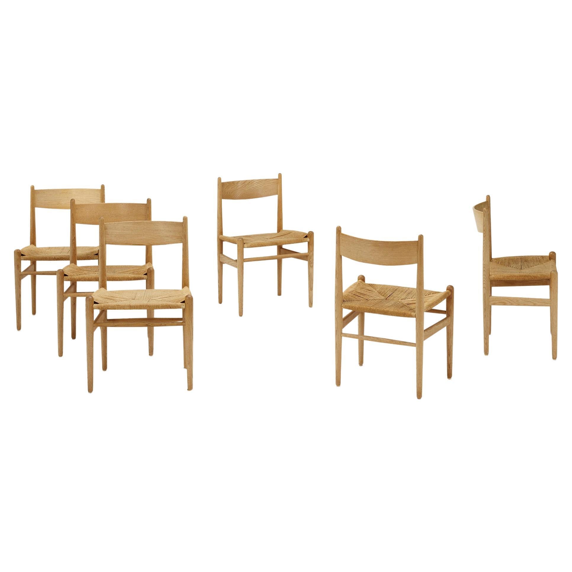 Set of Six Hans J. Wegner Dining Chairs For Sale