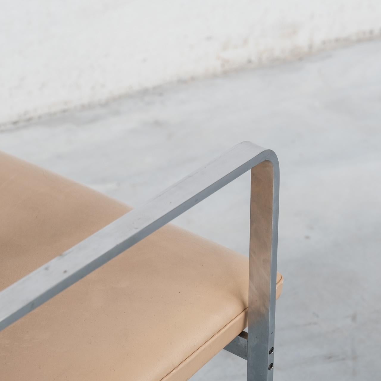Mid-20th Century Set of Six Hans J Wegner 'JH811' Mid-Century Steel and Leather Dining Chairs For Sale