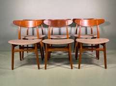 Set of Six Hans Wegner CH-30 Dining Chairs Produced by Carl Hansen