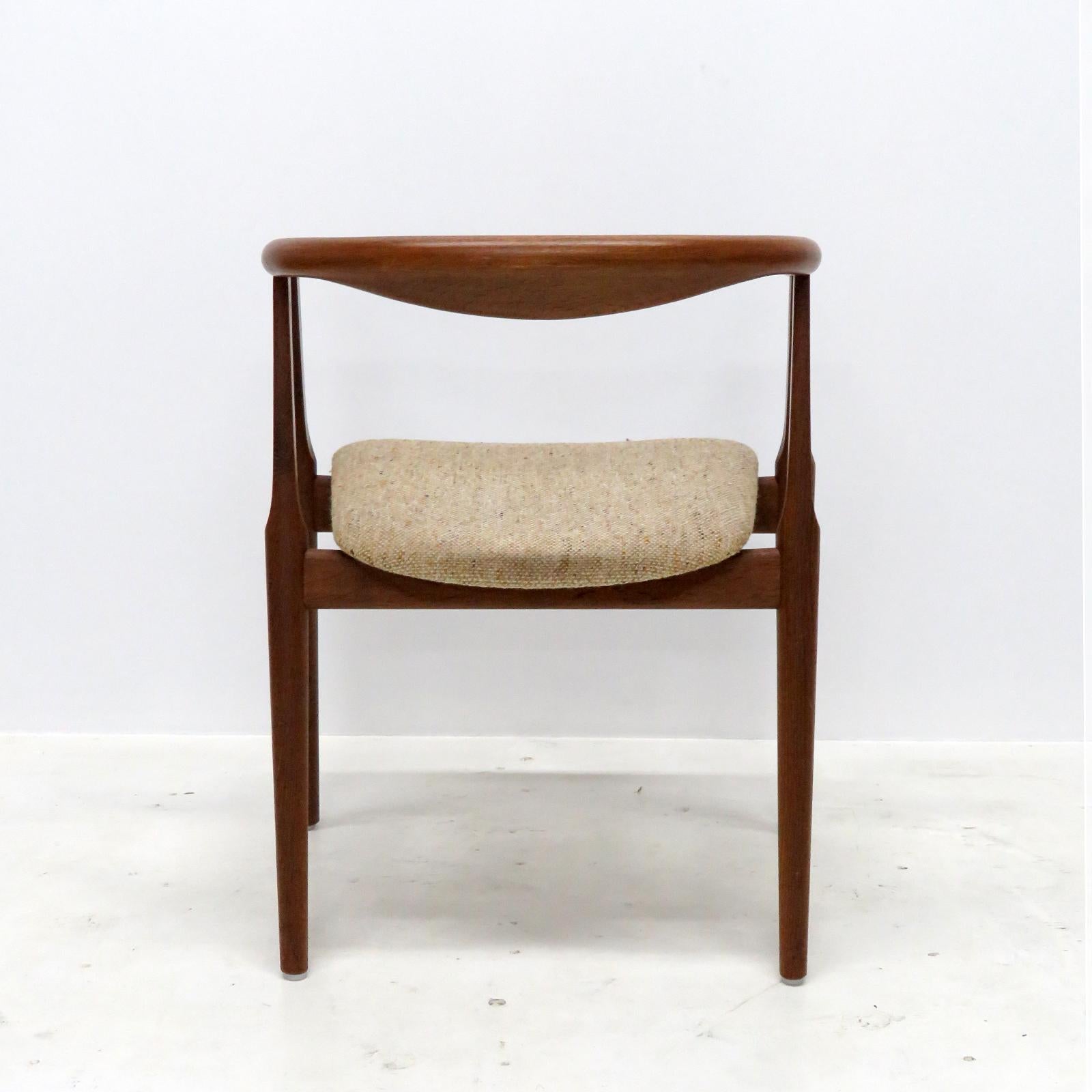 Wool Set of Six Hans Wegner GE-525 Dining Chairs, 1960 For Sale