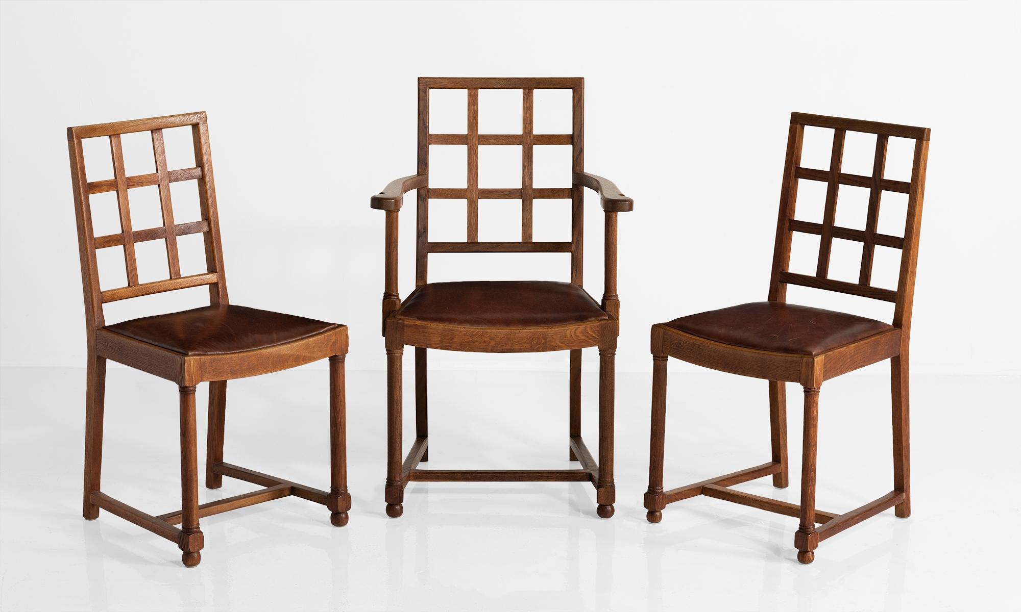 English Set of Six Heals Dining Chairs, England circa 1930
