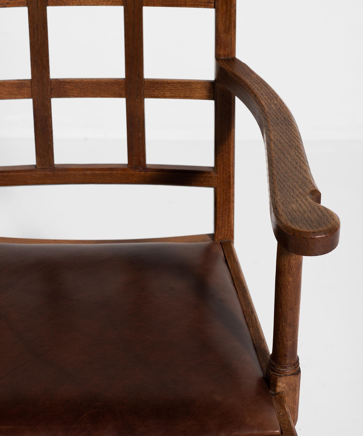 Mid-20th Century Set of Six Heals Dining Chairs, England circa 1930