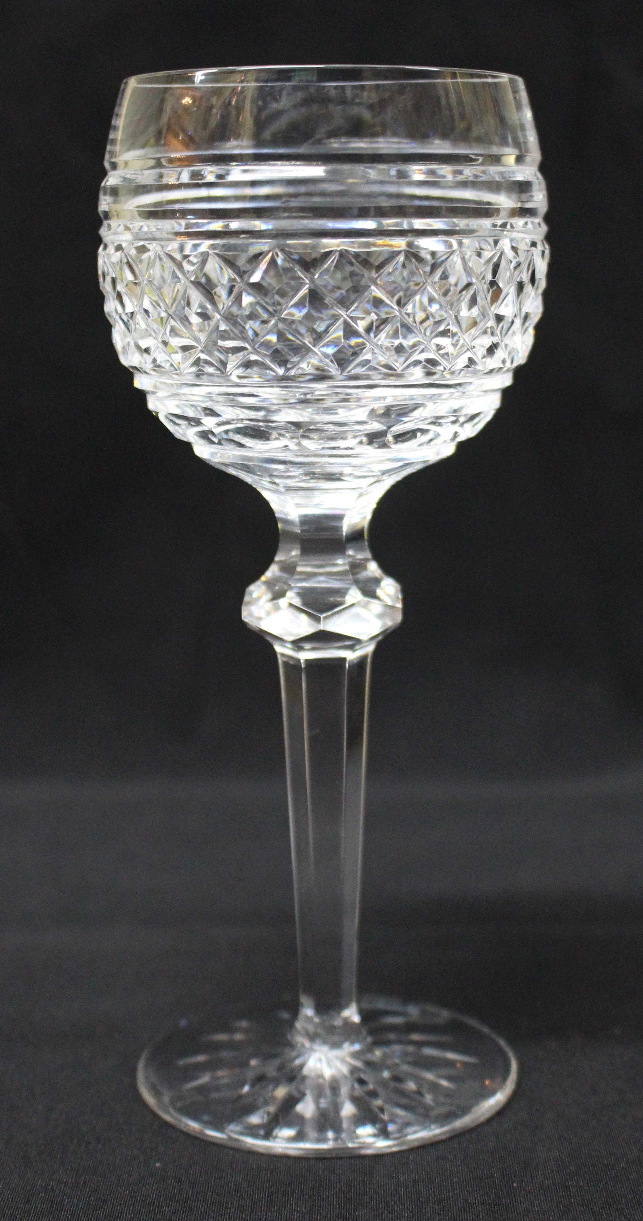 Period circa 1950
Manufacturer Waterford, made in Ireland
Type wine glasses
Set of six 
Top diameter 7.5 cm / 3 in
Height 19 cm / 7 1/2 in




Very attractive set of vintage Irish crystal hock wine glasses by Waterford





UK