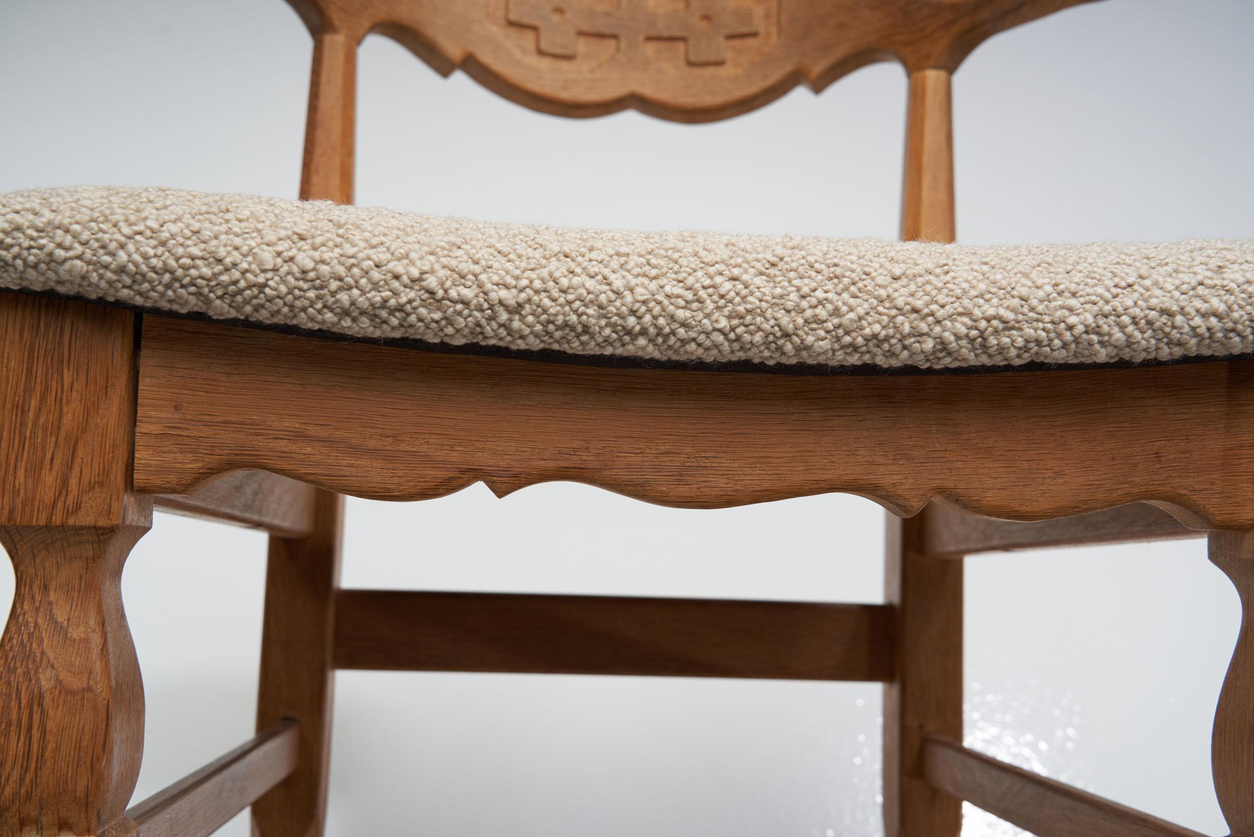 Juego de seis sillas de comedor Henning Kjærnulf para EG Kvalitetsmøbel, Dinamarca Años 60 en venta 7