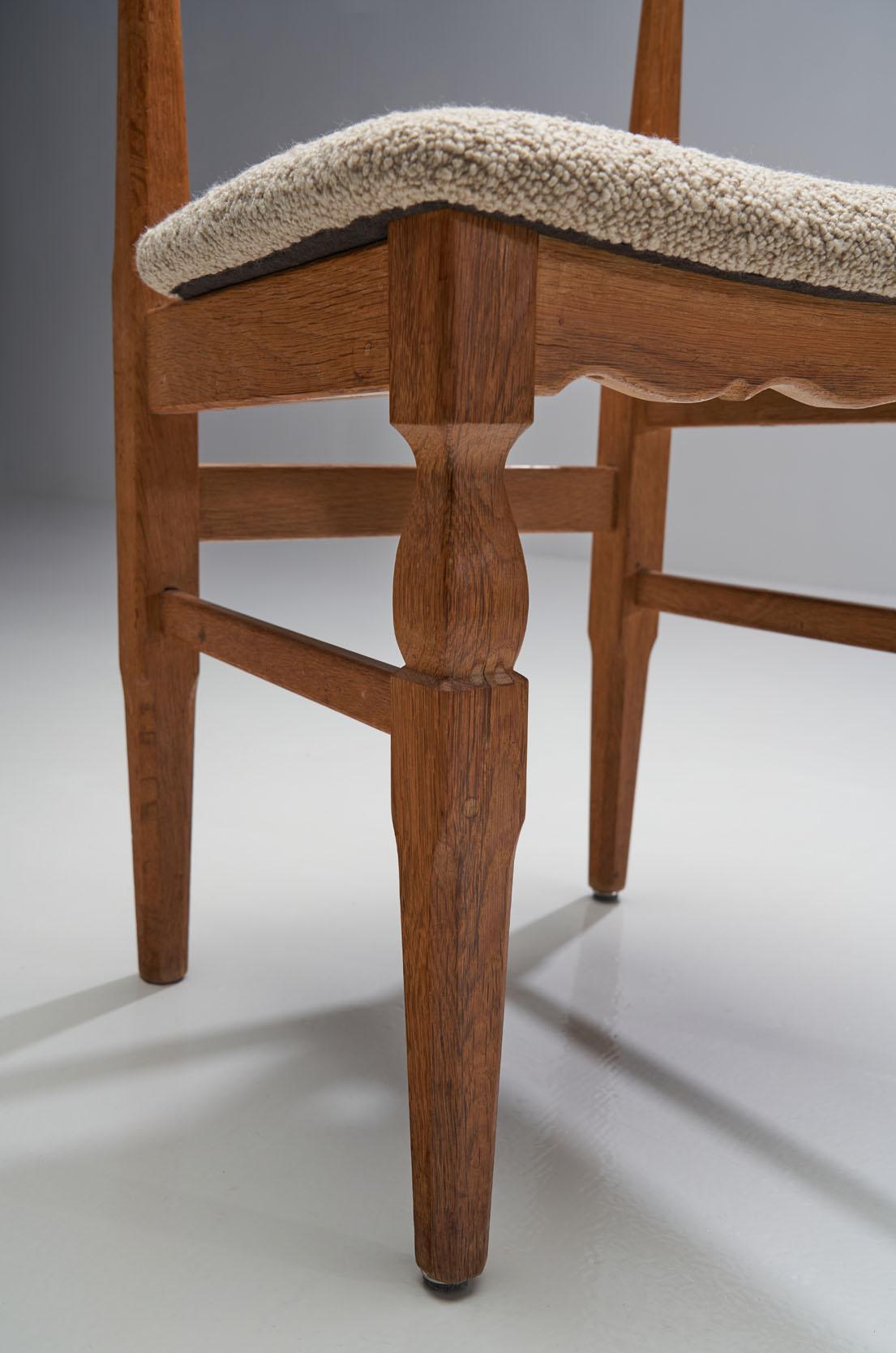 Juego de seis sillas de comedor Henning Kjærnulf para EG Kvalitetsmøbel, Dinamarca Años 60 en venta 8